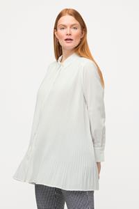 Ulla Popken Longbluse Bluse Blüten Oversized V-Ausschnitt