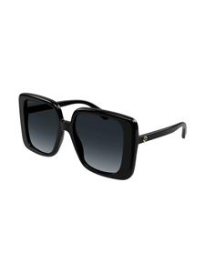 Gucci Eyewear Zonnebril met vierkant montuur - Zwart