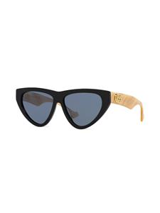 Gucci Eyewear Zonnebril met cat-eye montuur - Zwart