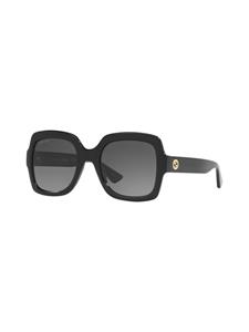 Gucci Eyewear Zonnebril met vierkant montuur - Zwart