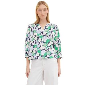 TOM TAILOR Druckbluse, mit V-Ausschnitt