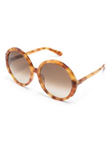 Linda Farrow Zonnebril met oversized montuur - Beige