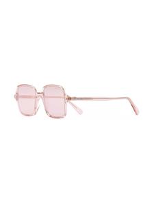Moncler Eyewear Zonnebril met logoprint - Beige