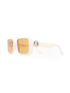 Moncler Eyewear Zonnebril met oversized montuur - Beige