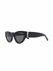 Saint Laurent Eyewear Zonnebril met cat-eye montuur - Zwart