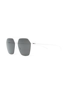 Mykita Tilla zonnebril met geometrisch montuur - Wit