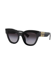 Miu Miu Eyewear Zonnebril met cat-eye montuur - Zwart