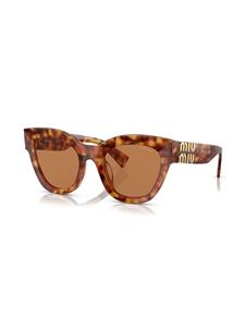 Miu Miu Eyewear Zonnebril met cat-eye montuur - Bruin