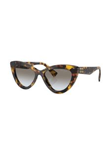 Miu Miu Eyewear Zonnebril met cat-eye montuur - Zwart