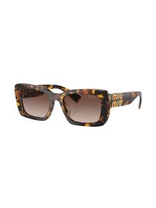 Miu Miu Eyewear Zonnebril met vierkant montuur - Bruin