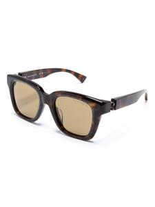 Alexander McQueen Eyewear Zonnebril met vierkant montuur - Bruin