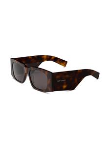 Saint Laurent Eyewear Zonnebril met schildpadschild design - Bruin