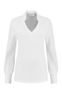 Helena Hart 7369top goldie transfer blouse wit