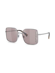 Miu Miu Eyewear Zonnebril met vierkant montuur - Zilver