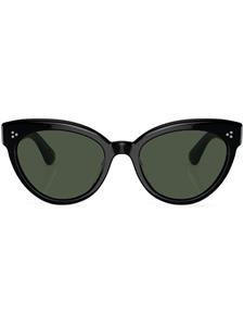 Oliver Peoples Roella zonnebril met kattenoog montuur - Zwart