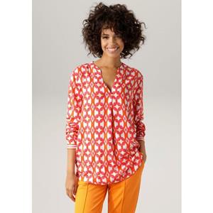 Aniston CASUAL Schlupfbluse, mit extravagantem, graphischem Druck
