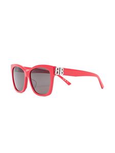 Balenciaga Eyewear Zonnebril met vierkant montuur - Rood
