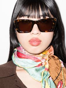 Prada Eyewear Zonnebril met rechthoekig montuur - Bruin