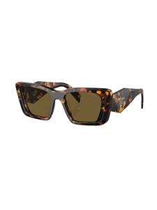 Prada Eyewear Zonnebril met vierkant montuur - Bruin