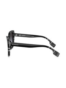 Burberry Eyewear Geruite zonnebril - Zwart
