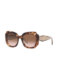 Prada Eyewear Zonnebril met oversized montuur - Bruin