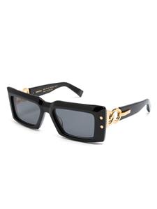 Balmain Eyewear Zonnebril met vierkant montuur - Zwart