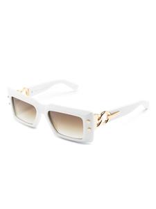 Balmain Eyewear Zonnebril met rechthoekig montuur - Wit