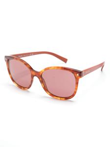 Prada Eyewear Zonnebril met vlinder montuur - Bruin
