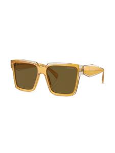 Prada Eyewear Zonnebril met oversized montuur - Geel