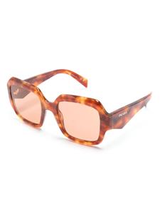 Prada Eyewear Zonnebril met oversized montuur - Bruin