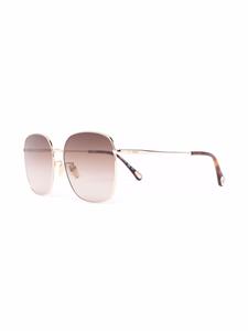 Chloé Eyewear Zonnebril met oversized montuur - Goud