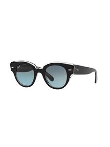 Ray-Ban Roundabout zonnebril met rond montuur - Grijs