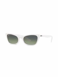 Ray-Ban Lady Burbank zonnebril met cat-eye montuur - Wit