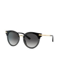 Dolce & Gabbana Eyewear Zonnebril met rond montuur - Zwart