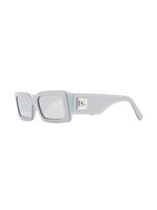 Dolce & Gabbana Eyewear Zonnebril met rechthoekig montuur - Grijs