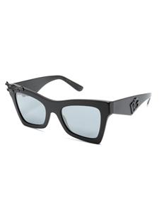 Dolce & Gabbana Eyewear Zonnebril met oversized vlinder montuur - Zwart