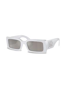 Dolce & Gabbana Eyewear Zonnebril verfraaid met kristallen - Grijs