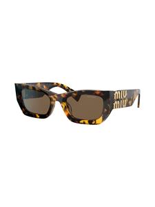 Miu Miu Eyewear Zonnebril met rechthoekige montuur - Bruin