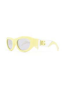 Dolce & Gabbana Eyewear Zonnebril met vierkant montuur - Geel