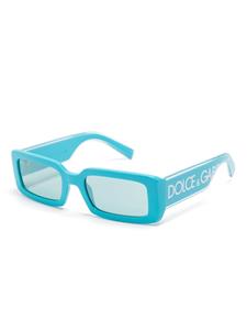 Dolce & Gabbana Eyewear Zonnebril met rechthoekig montuur - Blauw