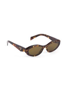 Prada Eyewear Symbole zonnebril met ovaal montuur - Bruin