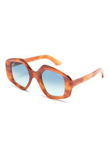 Lapima Stella zonnebril met oversized montuur - Bruin