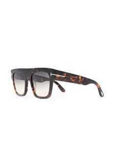 TOM FORD Eyewear Zonnebril met vierkant montuur - Bruin