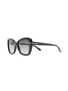 TOM FORD Eyewear Zonnebril met vlinder montuur - Zwart