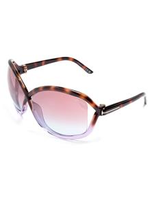 TOM FORD Eyewear Bettina zonnebril met oversized montuur - Bruin