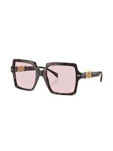 Versace Eyewear Zonnebril met oversized montuur - Bruin