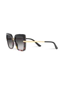 Dolce & Gabbana Eyewear Zonnebril met schildpadschild design - Zwart