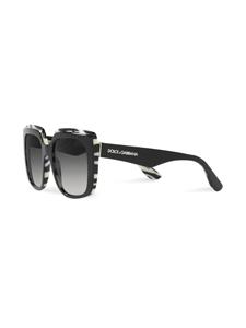 Dolce & Gabbana Eyewear Zonnebril met zebraprint - Zwart