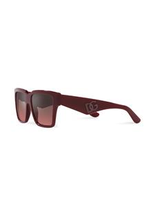 Dolce & Gabbana Eyewear Zonnebril met vierkant montuur - Rood