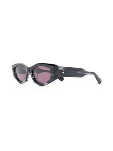 VALENTINO GARAVANI EYEWEAR Rockstud zonnebril met onregelmatig montuur - Zwart